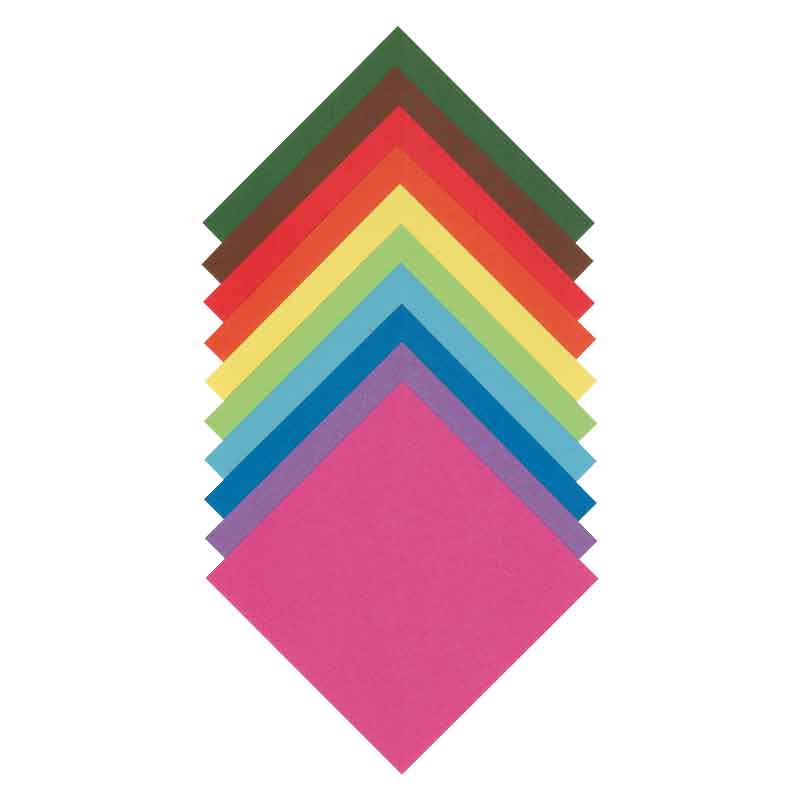 Faltblätter 20 x 20 cm, 500 Blatt — sortiert