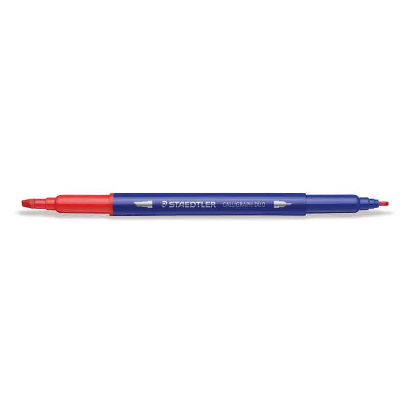 STAEDTLER® Doppelfasermaler mit Kalligraphie Spitzen, 12 Stück