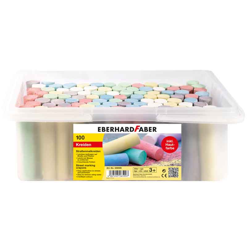 EFA Straßenmalkreide 100 Stück — unifarben