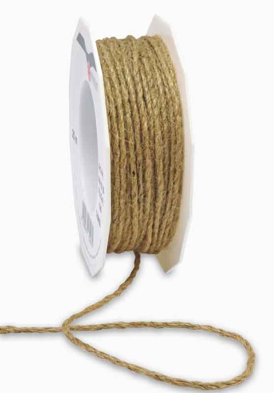Jutekordel 2 mm / 25 m — roh