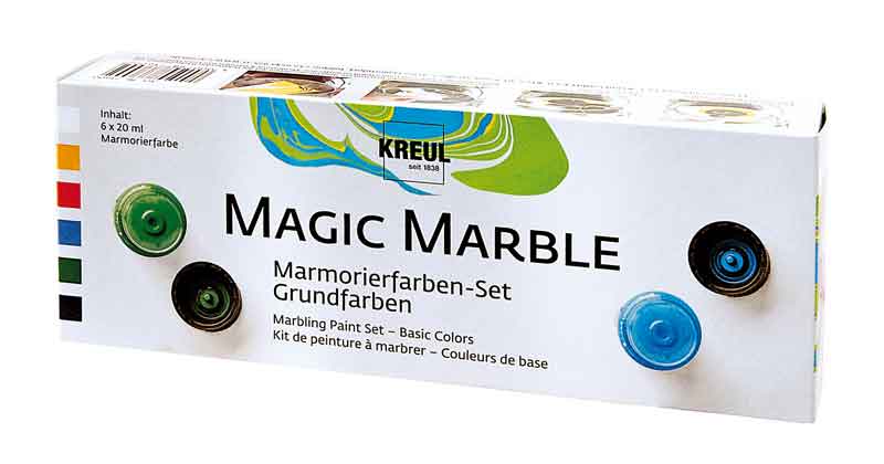 KREUL Magic Marble - Set, 6 x 20 ml — Marmorierfarbe