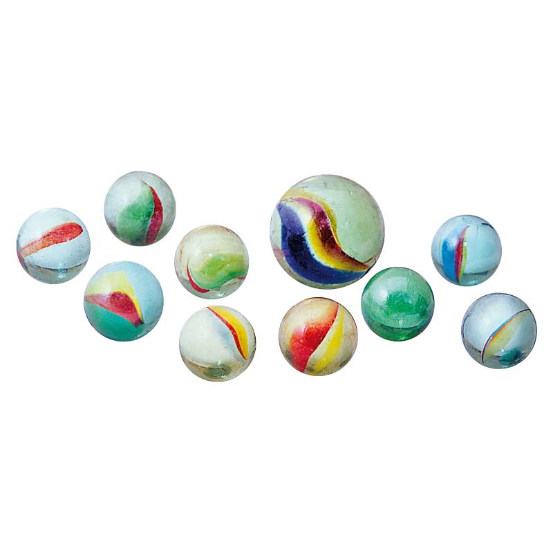 Glas - Murmeln, 21 Stück — Katzenaugen