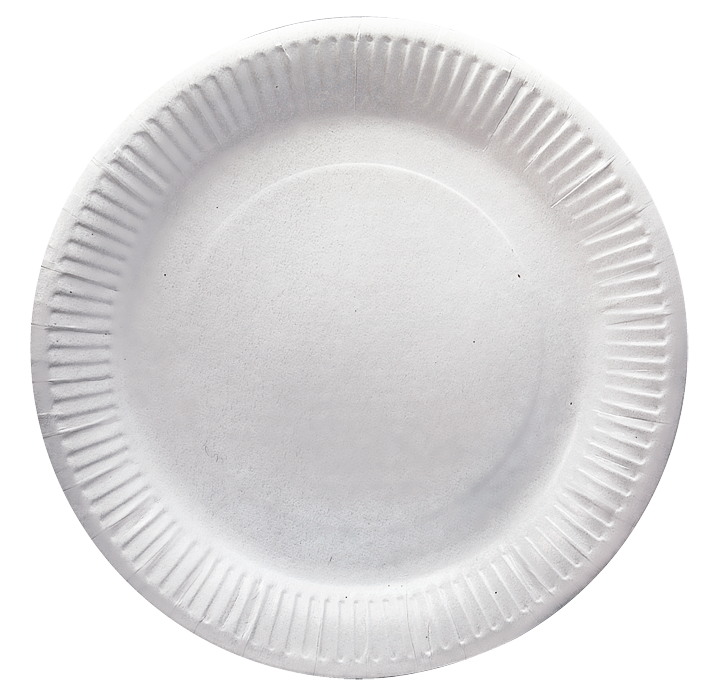 Pappteller, 10 Stück — weiß