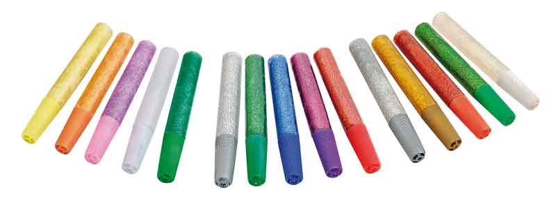 Glitter Glue, 5 x 10 ml