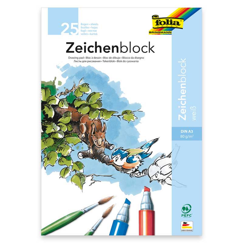 Zeichenblock, A3 — 25 Blatt