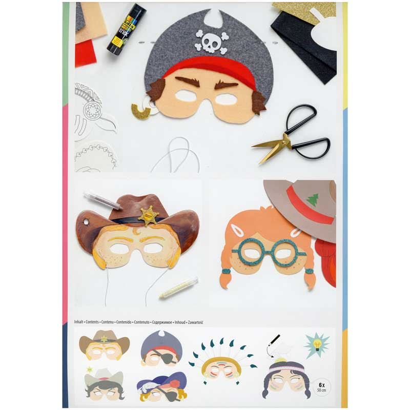 Kindermasken, 6 Stück