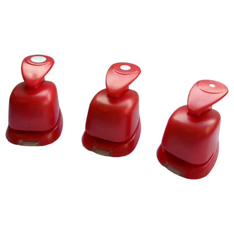 Motivstanzer, 3 + 6 + 9,5 mm, für Papiere bis 200 g/m² — kleine Kreise