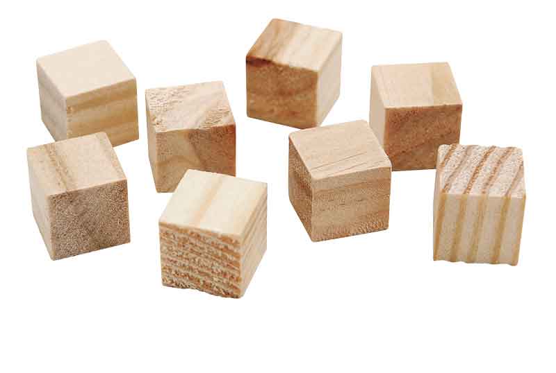 Holzwürfel 15 mm, 42 Stück