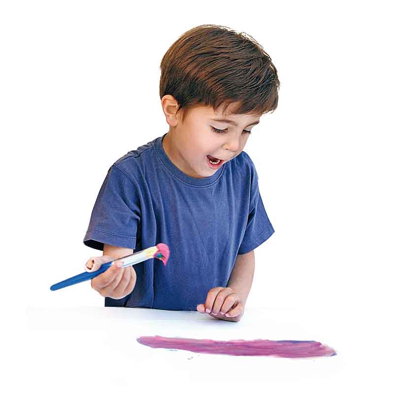 Kinder - Pinsel,  4 Stück
