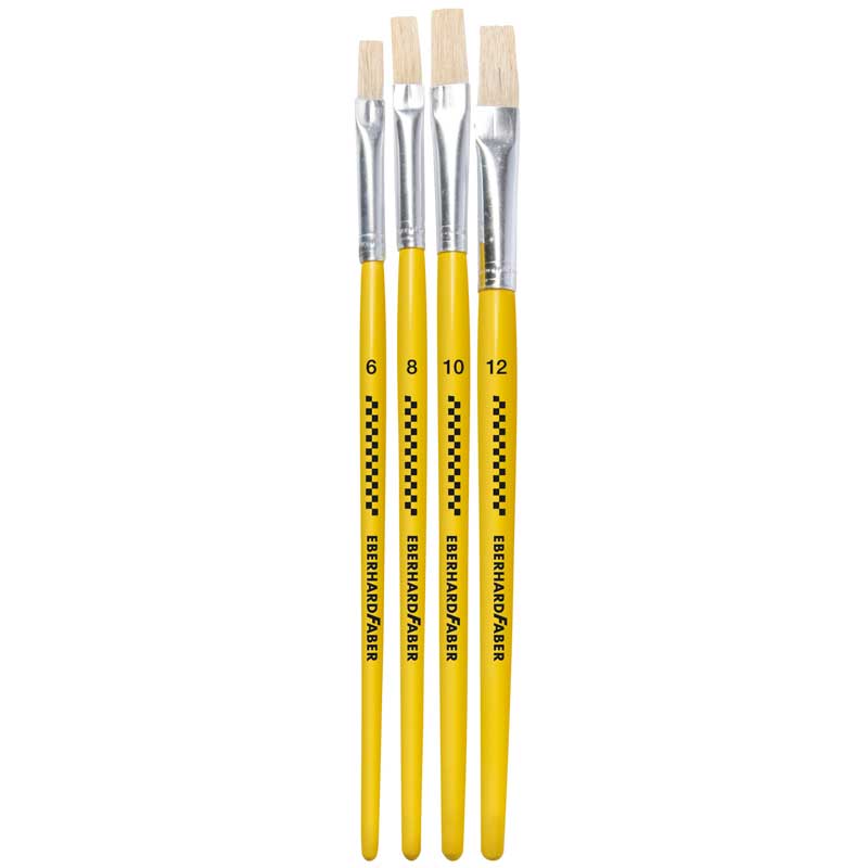 Faber Borstenpinsel - Set, 4 Stück