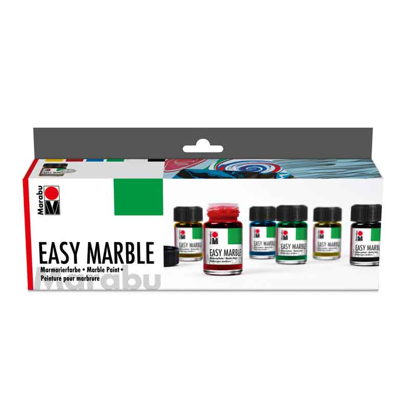 Marabu Easy - marble - Set, 6 x 15 ml — sortiert