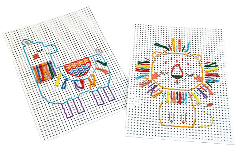 Motiv - Stickkarton, 40 Blatt — weiß