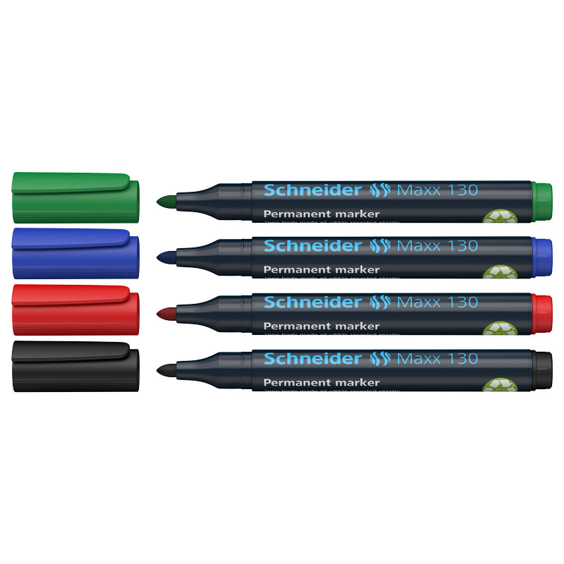 Schneider Maxx130 Permanent Marker — sortiert | 4 Stück