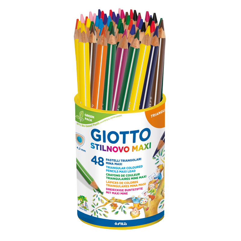 GIOTTO Stilnovo Maxi — 48 Stück | farbig sortiert