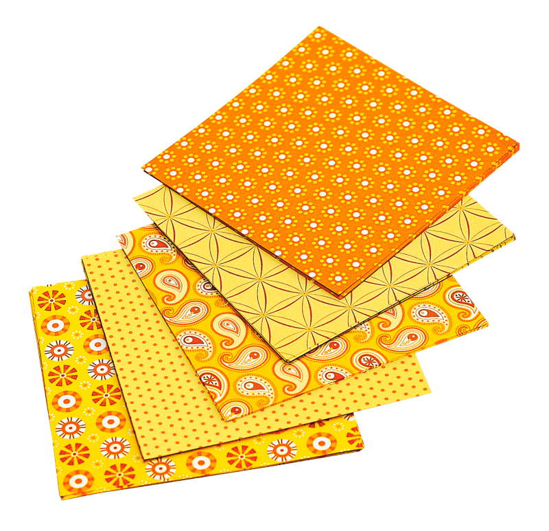 Faltblätter Basics, 10 x 10 cm, 50 Stück