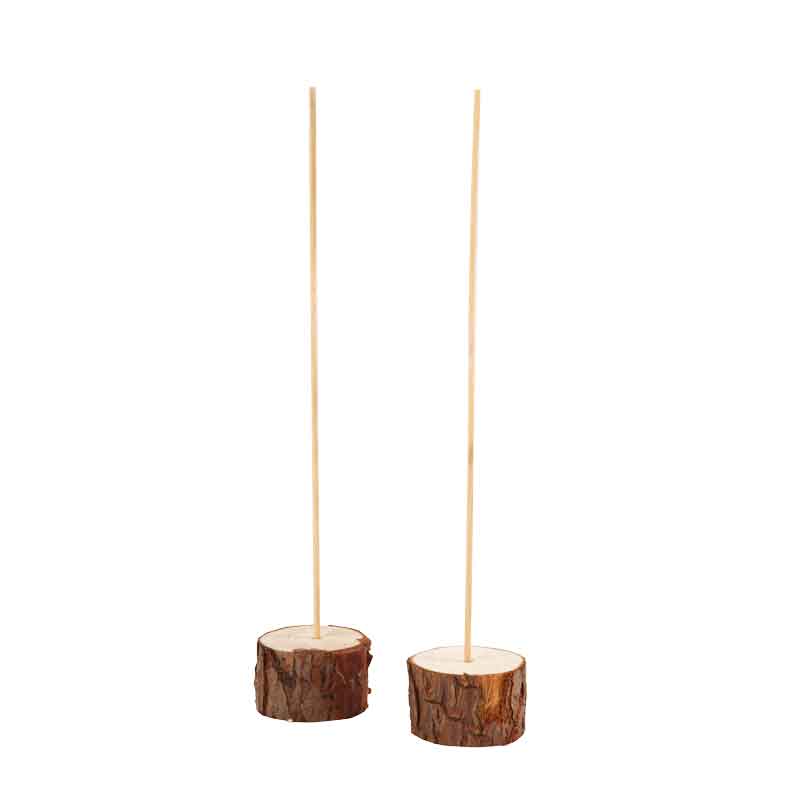Holz - Standfuß, 2 Stück