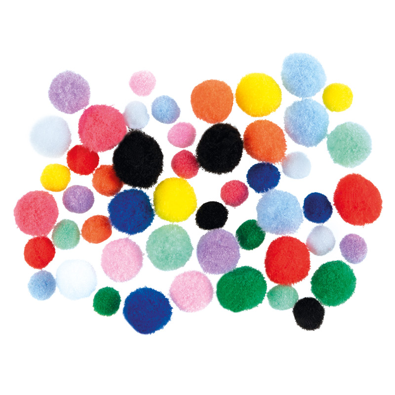 Mini Pompons / 50 Stück